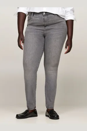 Tommy Hilfiger Skinny fit jeans CRV HARLEM U SKINNY HW Grote maten in stoned washed look