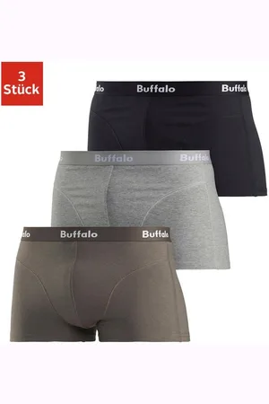 Buffalo Hipster strak zittende boxershorts van katoenmix (set, 3 stuks)
