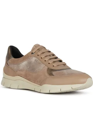 Geox Sneakers D SUKIE met glans, vrijetijdsschoen, lage schoen, veterschoen