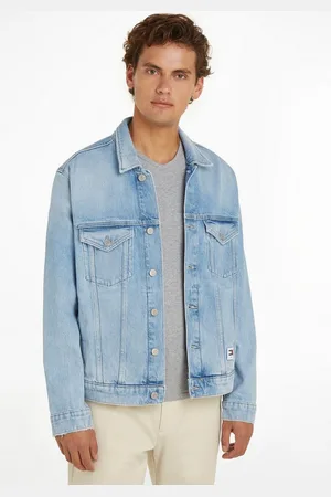 Tommy Hilfiger Jeansjack RYAN RGLR TRCKR JCKT Grote maten, met fade-effecten