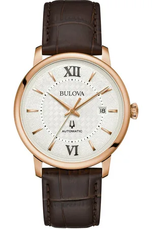 BULOVA Automatisch horloge Horloge, herenhorloge, mechanisch horloge, leren band, analoog