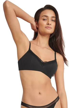Sloggi Beugelloze-bh GO Ribbed R P zachte ribstof met kantafwerking (set, 1-delig)