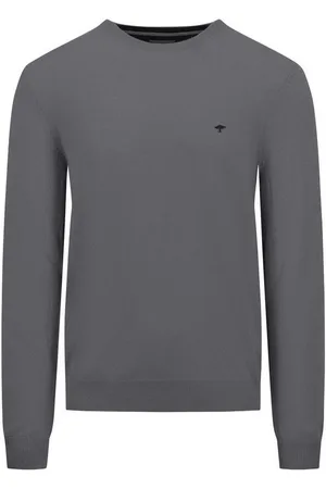 Fynch-Hatton Gebreide trui met geborduurd logo