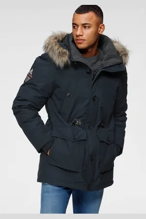 Bruno Banani Parka duurzaam materiaal, afneembare capuchon met faux fur