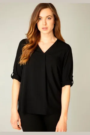 Base Level Shirtblouse met v-hals