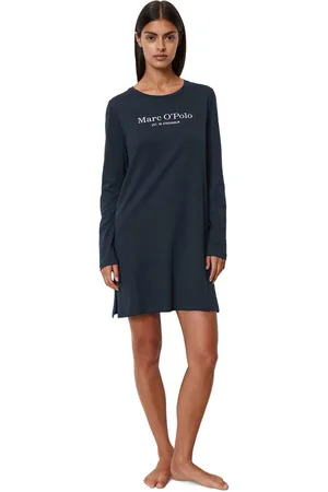 Marc O’ Polo Nachthemd Mix & Match Cotton met klein logo-motief op de borst
