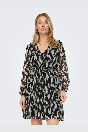 ONLY Gedessineerde jurk ONLCERA 3/4 SHORT DRESS WVN NOOS