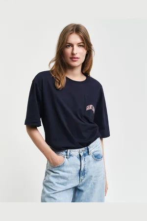 GANT T-shirt POCKET GRAPHIC TSHIRT Grafische -borduurwerk op de borstzak