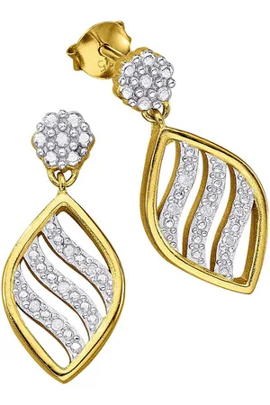 Firetti Paar oorhangers Sieraad Geschenk Zilver 925 Oorsieraden Oorbellen Statement Navette
