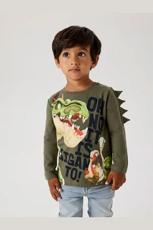 NAME IT Shirt met lange mouwen NMMDOVID GIGANTO NREG LS TOP NOOS VDE