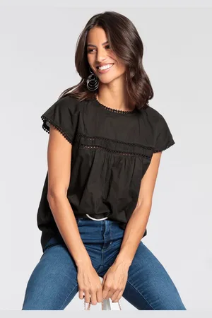 Laura Scott Shirtblouse met boho-details