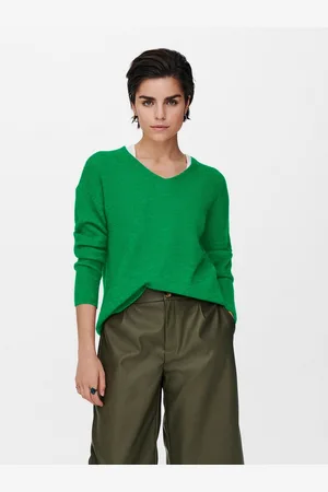 ONLY Trui met V-hals ONLCAMILLA V-NECK L/S PULLOVER KNT NOOS