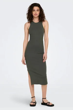ONLY Jerseyjurk ONLBELFAST S/L MIDI DRESS JRS NOOS