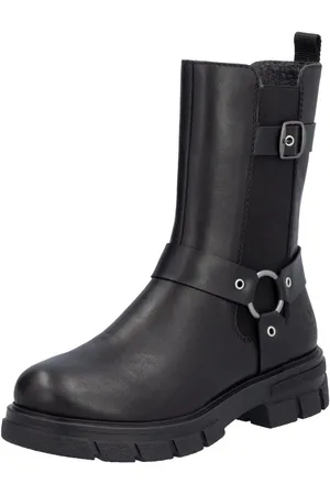 Rieker Chelsea-boots bikerboots, instap enkellaars met binnenrits