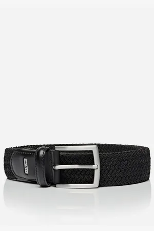 Carlo Monti Stretch riem Hamburg 3,5 cm breed, elastische vlechtriem, casual-business-sportief