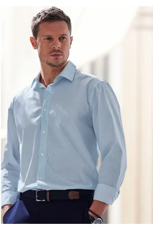 H.I.S Overhemd met lange mouwen Regular fit met haifiskraag en all-over print van zuiver katoen