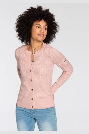 KangaROOS Vest Cardigan met kabelpatroon in mélange-look - NIEUWE COLLECTIE