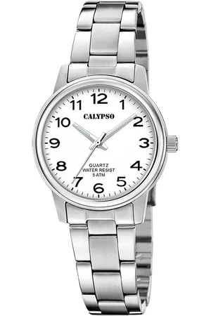Calypso Kwartshorloge Basic Horloge, dameshorloge, stalen band, analoog