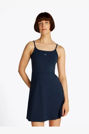 Tommy Hilfiger Skaterjurk TJW ESSENTIAL STRAP FLARE DRESS