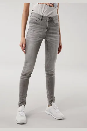 KangaROOS 5-pocket jeans SUPER SKINNY HIGH RISE enkel-lang, met used-look, hoge taille