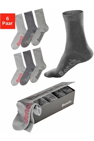 Bench Sokken met verschillend gekleurde logo’s (box, 6 paar)
