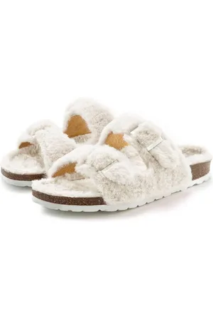 vivance collection Slippers Pantoffel, slipper, pantoffel, met knuffelig, warm faux-bont en kurken voetbed