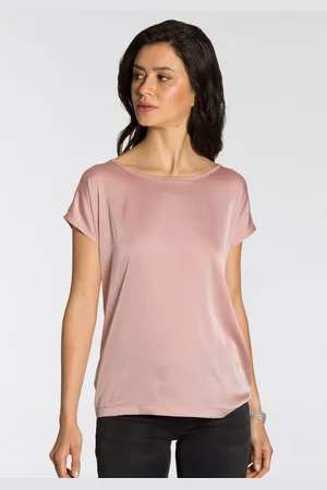 Laura Scott Shirtblouse van satijn en jersey