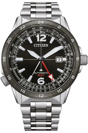Citizen Automatisch horloge Promaster Mechanical GMT Horloge, herenhorloge, roestvrijstalen band, tot 20 bar waterdicht