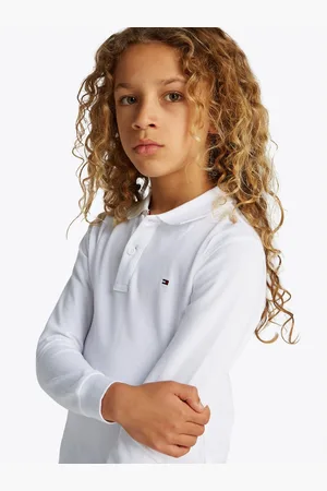 Tommy Hilfiger Poloshirt REG POLO LS met geborduurd logo