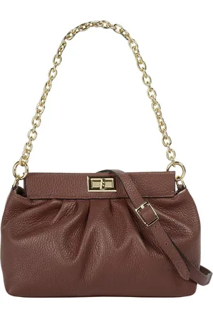 Cluty Schoudertas echt leer, made in italy