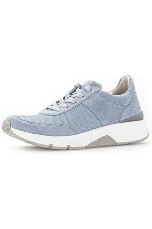 Gabor Sneakers met sleehak vrijetijdsschoen, lage schoen, veterschoen, logo op de hiel