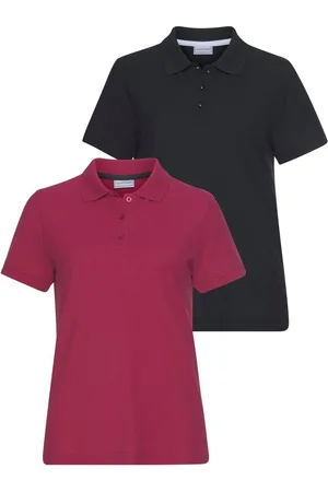 EASTWIND Poloshirt Korte mouw, figuuraccentuerende snit, polokraag (2-delig, Set van 2)