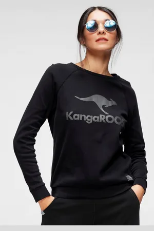 KangaROOS Sweatshirt Lange mouwen, figuurvolgende snit, met print, ronde hals
