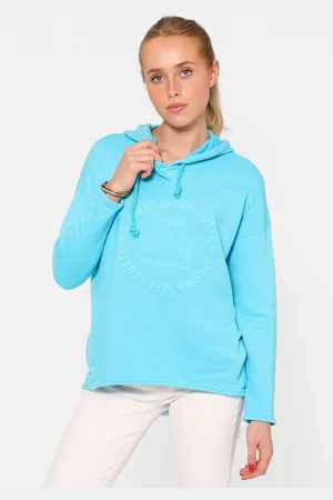 Zwillingsherz Hoodie "Moin" met capuchon en stempeldruk