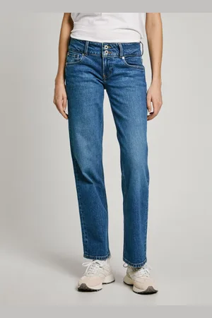 Pepe Jeans Straight jeans LW met dubbele knoopsluiting