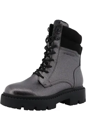 TOM TAILOR Winterlaarzen hakken, veterschoenen, winter-enkellaars met ritssluiting