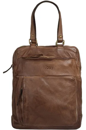 FORTY DEGREES Laptoprugzak echt leer, made in italy