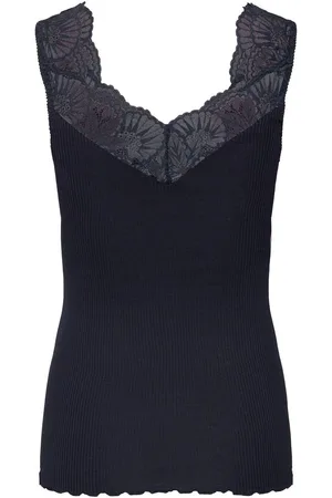 Rosemunde Tanktop prachtige, elastische vintage kantafwerking