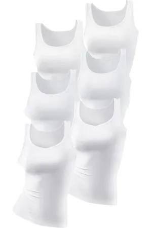 Petite Fleur Hemd van pure katoen, tanktop, onderhemd (6 stuks, Set van 6)