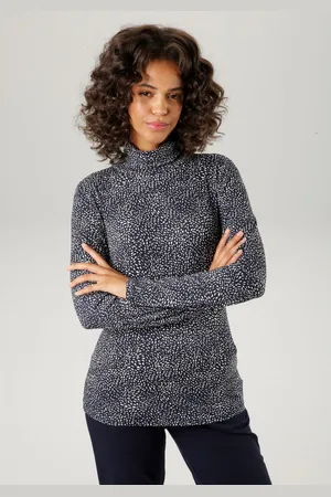 Aniston Colshirt met animal-print of grafische druk