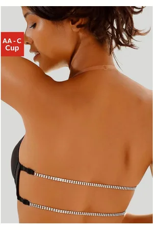 Lascana Push-up-bh met strasachterkant voor diepe ruglijn, sexy ondergoed