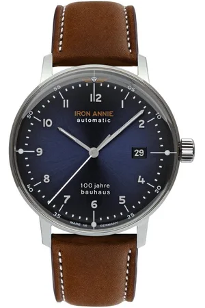 Iron Annie Automatisch horloge Bauhaus ETA Automaat Horloge, herenhorloge, datum, glow-in-the-dark wijzers, Made in Germany