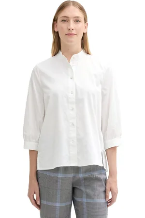 TOM TAILOR Blouse met lange mouwen met ruches