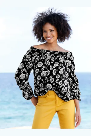 Heine Blouse met carmenhals