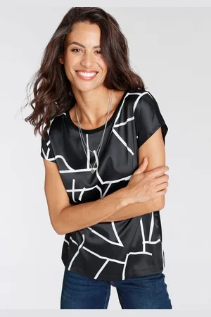 Laura Scott Shirtblouse van glanzend satijn