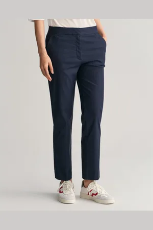 GANT Stoffen broek SLIM SLACK met plooien aan voor- en achterkant