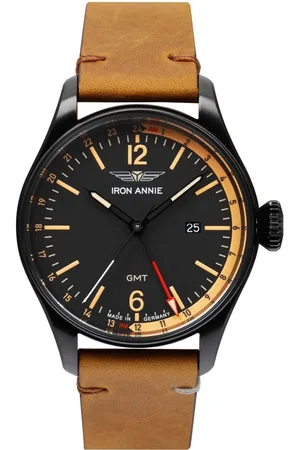 Iron Annie Kwartshorloge Flight Control, GMT, 5148-2 Polshorloge, herenhorloge, datum, Made in Germany