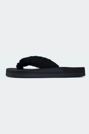flip*flop Pluchen pantoffels Comfy*spa met lichte plateauzool