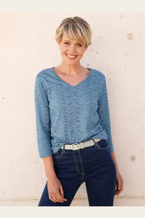 Classic Basics Shirt met 3/4 mouwen Shirt (1-delig)