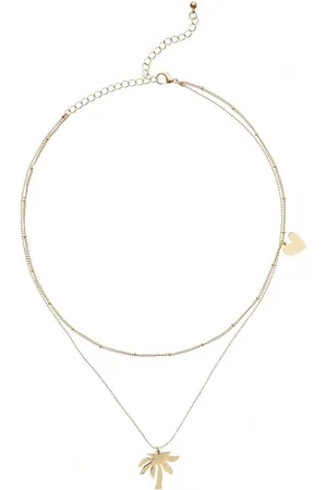 Lascana Ketting met hanger met palm hangers, meerlagig kettingset, halsketting, halssieraden